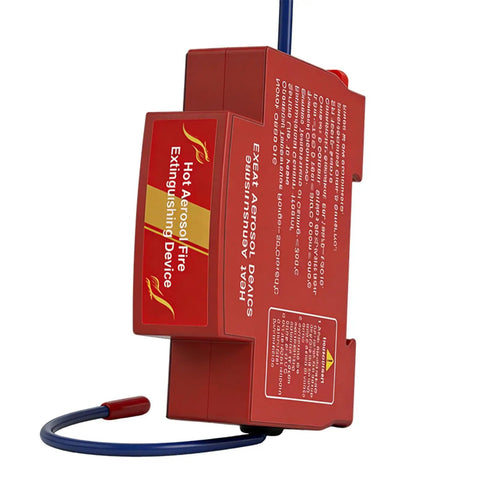 Game Changer Heavy Duty Din Rail Automatic Fire Extinguisher For Home Workshops Featuring Instant Heat Aerosol Suppression And Reliable Temperature Sensors