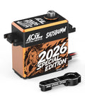 Beefed Up 62Kg Brushless RC Servo Motor With Full Metal Gear 0.092s High Speed At 16.8V Programmable Smart Servo black orange