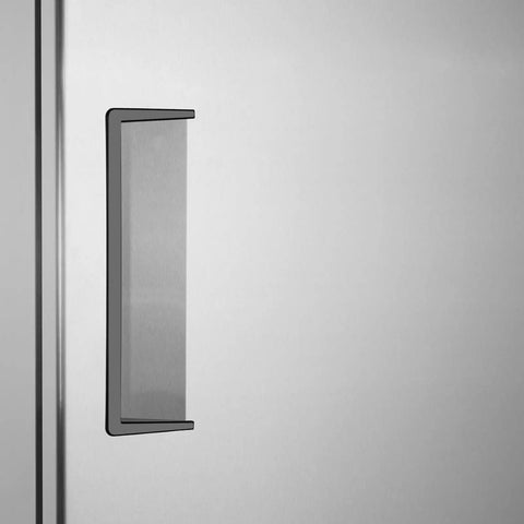 Heavy Duty Double Door Commercial Fridge door handle, Rock Solid Stainless Steel Upright Cooler For Bars And Restaurants.
