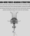 Heavy Duty Electric Chandelier Hoist With Remote And Wall Switch 6 Meter Lift close-up of non-wire force-bearing structure for durability.