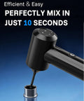 Rechargeable Tattoo Ink Mixer For Microblading And Eyebrow Pigment With All Day Battery Life shown mixing ink in metal cup