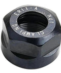 Heavy Duty Er11 Collet Chuck Nut Kit four piece precision machined clamping hardware for milling machines, close-up view of nut.