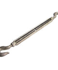 Bulk Pack Of Sixty Hook And Hook Turnbuckles Featuring Rust Resistant Galvanized Steel For Heavy Duty Rigging Tensioning And Mining Support Built Like A Workhorse To Handle 1000 Pound Pulls Without Giving An Inch, showing a galvanized steel hook turnbuckle.