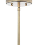 Brass Gold White Modern Dope Schoolhouse LED Pendant Light Fixture with 9.5 Inch Drop Adjustable Hanging Lamp ceiling mount detail