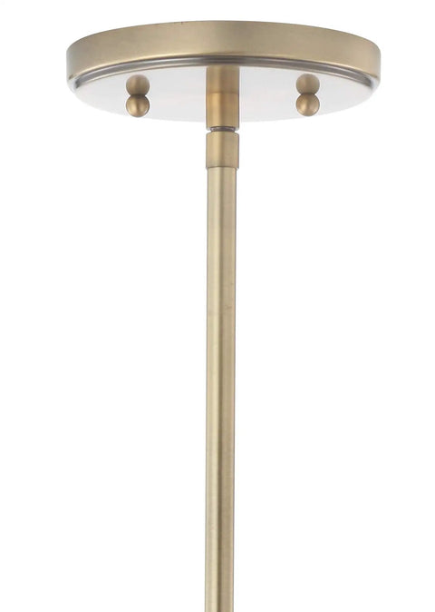 Brass Gold White Modern Dope Schoolhouse LED Pendant Light Fixture with 9.5 Inch Drop Adjustable Hanging Lamp ceiling mount detail