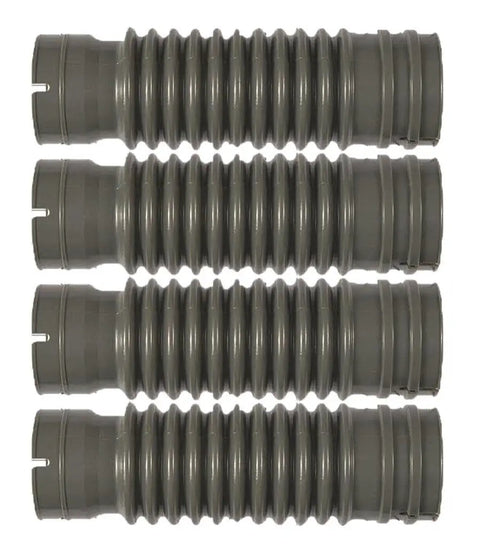 Heavy Duty Four Pack Of Genuine OEM Replacement Fuel Bellows For Chainsaws And Outdoor Power Equipment Direct Swap Built Tough Foolproof Install Hella Reliable Smooth Operation Part 580693002, grey rubber fuel bellows, stacked, durable design.