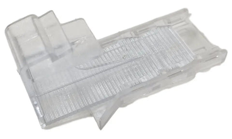 Six Pack Snap On Window Treatment Valance Clips For Two Inch Wood And Fakewood Blinds Hidden Invisible Bracket side view