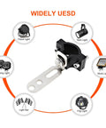 Ride Ready Two Piece Adjustable Light Bar Mounting Brackets for 18 to 29mm auxiliary spotlight light aluminum tube clamp holder displayed