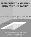 Electric Attic Stair Pull Down Ceiling Ladder Titanium Magnesium Alloy installation guidelines with correct hole dimensions and angles.