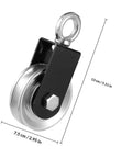 Heavy Duty Strength Training Pulley With Silent Bearing Wheel For Indoor And Outdoor Use Aluminum Alloy Fitness Attachment