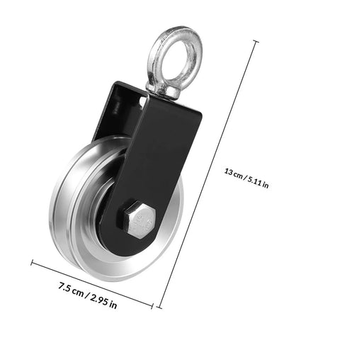 Heavy Duty Strength Training Pulley With Silent Bearing Wheel For Indoor And Outdoor Use Aluminum Alloy Fitness Attachment