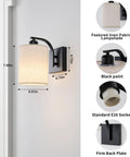Sleek Matte Black Rechargeable Wall Sconces Set Of Two Wireless Dimmable Led Lights With Remote Easy Setup For Bedroom And Living Room All Day Battery Operated Lamps Heavy Duty Build Badass Style with linen lampshade and measurements.