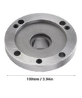 Pro Level ER100mm Collet Fixture For CNC Lathe And Router With Strong Carbon Steel Build Easy Mount On Milling Machine Backplate, 100mm size.