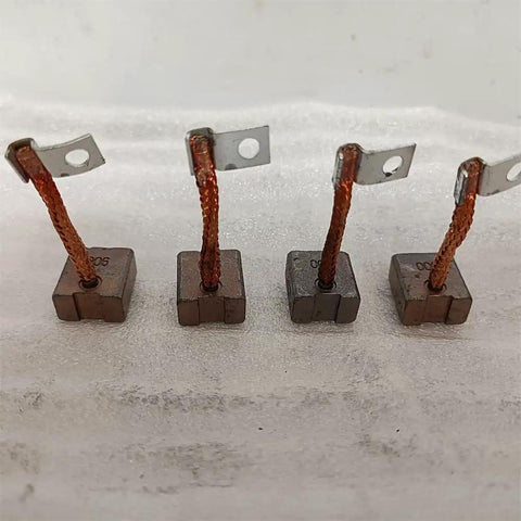 High Performance 4 Pack Graphite Carbon Brushes For Electric Forklift Steering Motor Replacement, 9x16x17mm, durable and reliable.