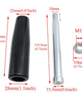 Revolving Lathe Handle And Trailer Jack Hand Wheel M10 Threaded Crank With Nuts showing grip and thread dimensions