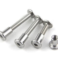 Flat Head Set Screw Hex Socket Fastener Two Piece Furniture Fitting Kit For Beds Chairs Tables And Cabinets 15mm Bolt Pair