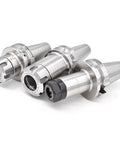 High Precision Collet Chuck BT30 BT40 Balanced Tool Holder For CNC Milling Including ER Series Chucks side view with three sizes.