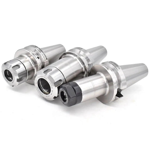 Rock Solid Precision Collet Chuck Compatible With Bt30 And Bt40 Spindles Featuring Er11 Er16 Er20 Er25 Er32 Sockets for CNC milling tool holders.