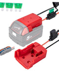 Lithium Battery Adapter Conversion Kit For Power Tools Easy DIY Install Power Connector with wires and fuse holders
