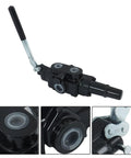 Heavy Duty One Spool Hydraulic Control Valve For Log Splitters And Loaders With Three Quarter Inch NPT Ports And One Half Inch NPT Work Ports Delivers 30 GPM At 3625 PSI