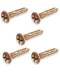 Size 8 By 1-1/4 Inch Silicon Bronze Wood Screws With Oval Head Frearson Drive Pack Of 100 All Purpose Durable Corrosion Resistant Fasteners