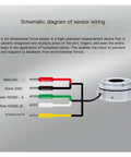 Schematic wiring diagram of High Precision Six Dimensional Force Sensor For Industrial Robot Manipulator showing connections.
