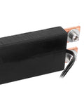 Handheld Automatic Spot Welding Pen With Double Spring Handle And Japanese Ball Point Needles For Battery Pack Assembly and Precise Industrial Repairs close-up view of black brass housing and copper connectors.