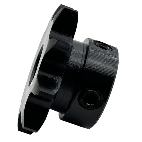 Top Grade ANSI 40 Roller Chain Sprocket, Type B, 1/2 Inch Bore, 9 Teeth, Hardened 1045 Carbon Steel side view image.