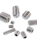 Stainless Steel Allen Head Socket Grub Screw Set With 350 Pieces In 10 Sizes M3 To M8 Internal Hex Drive Cup Point Screws