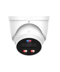 Dual Illumination 8MP Turret IP Camera With Two Way Talk IVS Built In Warm Light And IR LED 2.8mm Lens front view