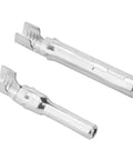 Two silver copper contacts from MC4 Solar Panel Connector Kit 10 Pairs Waterproof Male And Female Extension Connectors IP65