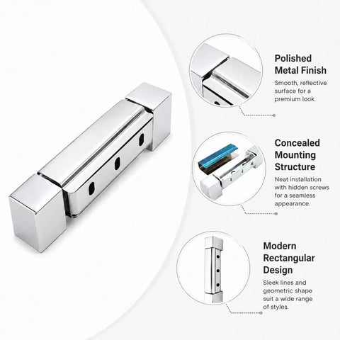 Beefy Industrial Zinc Alloy Freezer Door Hinge Rock Solid Concealed Cover For Walk In Coolers Built Damn Tough For Kitchen Gear And Commercial Fridges, polished metal finish.