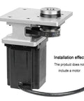 Heavy Duty Hollow Rotary Actuator With Top Shelf Accuracy Rotating Platform For 86 Stepper Motor adjustable belt tension setup.