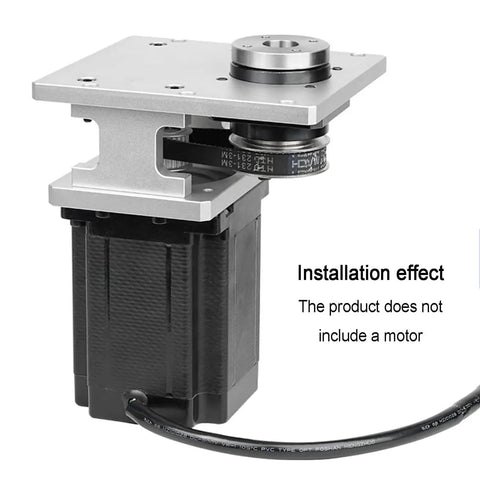 Heavy Duty Hollow Rotary Actuator With Top Shelf Accuracy Rotating Platform For 86 Stepper Motor adjustable belt tension setup.