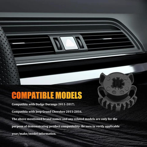 HVAC Blend Door Gear Kit For Dodge Durango And Jeep Grand Cherokee 2011 To 2018 Replacement Plug And Play Heater Gear
