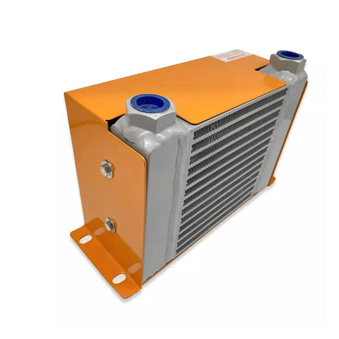 Hydraulic Air Cooler With Aluminum Heat Exchanger 60 Liters Per Minute Flow Low Noise Oil Radiator For Industrial Machinery 12V Power Built To Last Aluminum Build Wide Range Of Applications