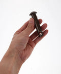 Hand holding Rust Resistant Swing Hanger Bolt from 2 Pack Heavy Duty Steel Alloy Hammock Chair Pin Plug for Easy Installation