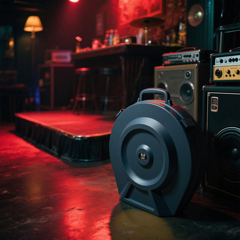 Road Ready Twenty Two Inch Cymbal Case Packs Thick Foam Guard To Lock Down Ten 21 Inch Cymbals in a music venue