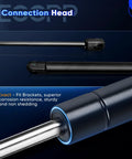Close-up of Connection Head of Rear Trunk Lid Lift Support Struts For Ford Mustang 1994 To 2004 And Panoz Esperante Hella Heavy Duty Gas Springs.