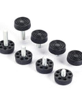 Adjustable Threaded Table Foot Leveling Glides For Desks And Furniture, 30mm Base, Screw In Feet, 10 Pcs M8x10mm to M8x28mm