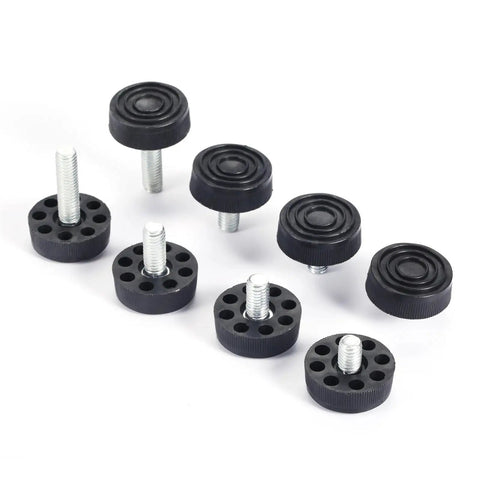 Adjustable Threaded Table Foot Leveling Glides For Desks And Furniture, 30mm Base, Screw In Feet, 10 Pcs M8x10mm to M8x28mm