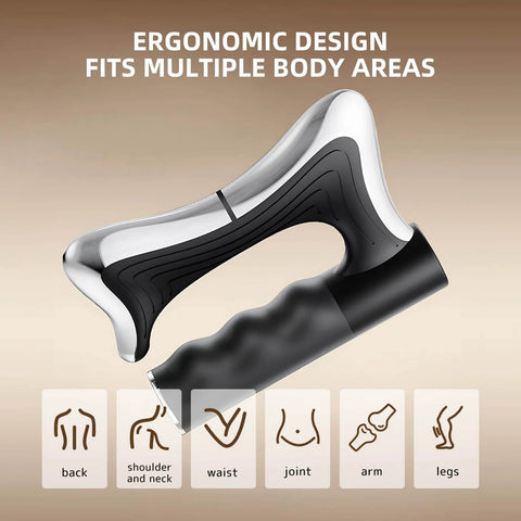 Electric Fascia Massage Device With Heat And EMS For Cellulite Reduction, Skin Firming, Lymphatic Drainage, Deep Muscle Relief