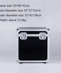 Portable Locking Tool Box Organizer With Heavy Duty Metal Latch for tools, documents, and hobby supplies, frontal view.