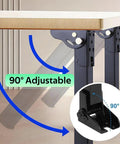 Beefy Heavy Duty Folding Table Legs 4 Pack, 90° Adjustable, metal support for DIY desks, 70cm 28in high load capacity.