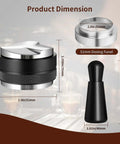 Heavy Duty 51mm Espresso Accessories Kit With Dual Head Coffee Distributor And Tamper WDT Tool And Magnetic Dosing Funnel