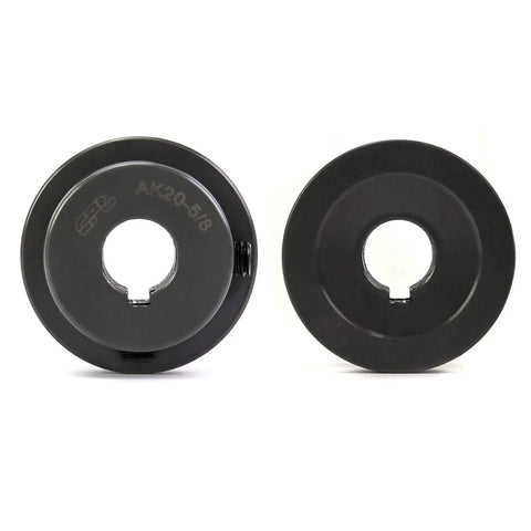 Single Groove V Belt Pulley 2.05 Inch Diameter With Five Eighth Inch Bore Cast Iron For A Belt Section 3L 4L AX V Belt Drives