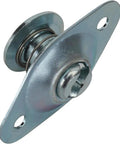 Slick Flush Mount Quarter Turn Panel Fasteners With Self Ejecting Springs,.500 Inch Grip, Heavy Duty Zinc Steel fastener close-up.