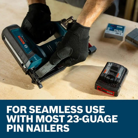 23 Gauge Headless Pin Nails 1-3/16 Inch Galvanized Finish Nails For Pin Nailer 10000 Count Pack in a 23-gauge pin nailer