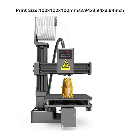 No Fuss Starter Frequency Division Multiplexing 3D Printer For Beginners showing compact design with 100x100x100 mm build volume