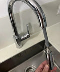 59 Inch Pull Down Kitchen Faucet Hose Replacement No Fuss Easy Install 95507000 95506000 in a modern kitchen sink setup